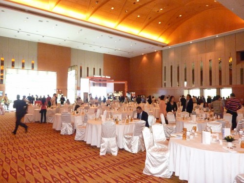 Officers of Maybank Were Busy to Escort The Honorable Guests to Their Respective Dining Table into The Ballroom of KLCC 