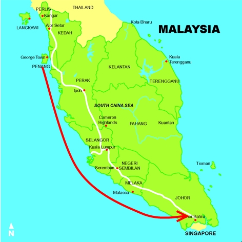 Master Soon Flied From Penang to Johor Bahru at The Southern Part of West  Malaysia