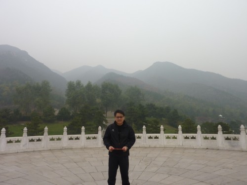 This is the centre alignment of the whole cemetery. The site is carefully selected since 1997. You could feel the energy vibration when you stand in the place when am I in the picture..... Great Energy...