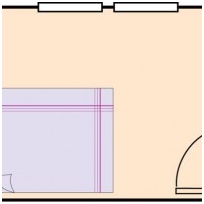 1 – Bed with leg pointing to the door cause sexual abuse