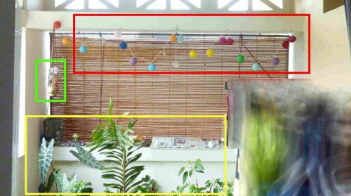 South West Sector with Obstructions emblems, Incense Burner and Plants