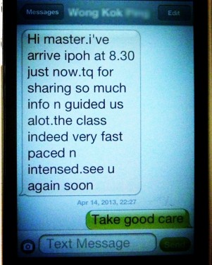 Testimonial 2 for Module A on 14 April 2013