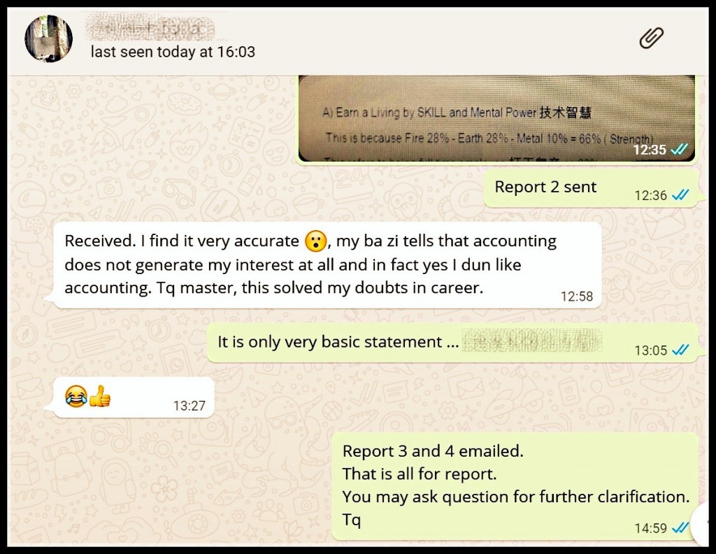 Testimonial for BaZi 4