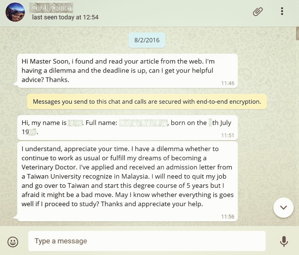 Master Soon Email Consultation