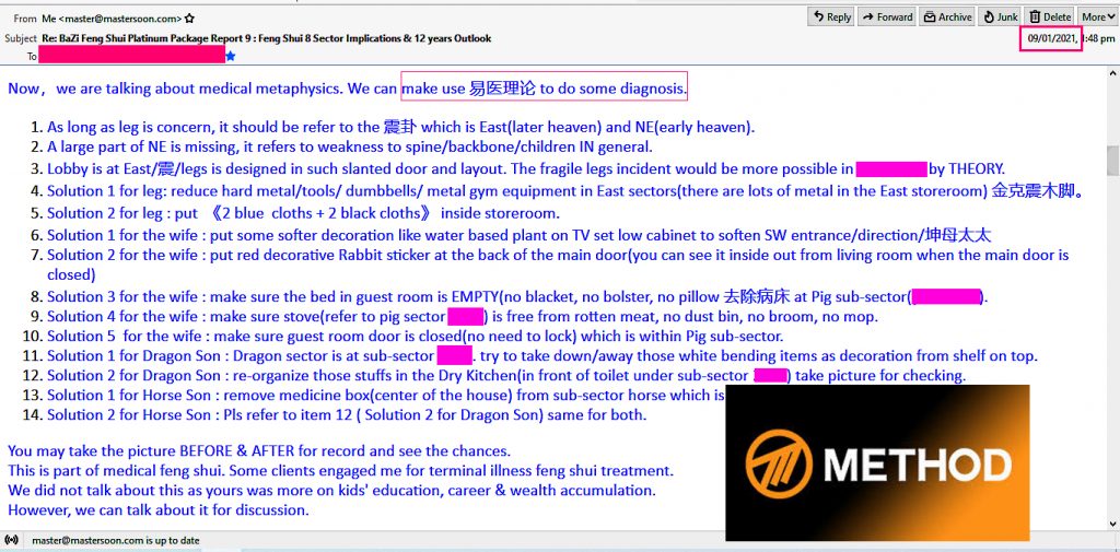 Healing Feng Shui Method